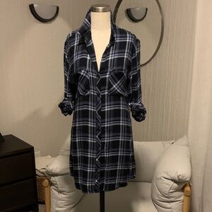 Cloth & Stone flannel shirt dress